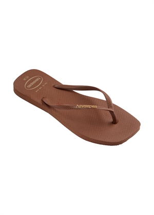 Hav. Square Logo Pop U sandal Rust Havaianas
